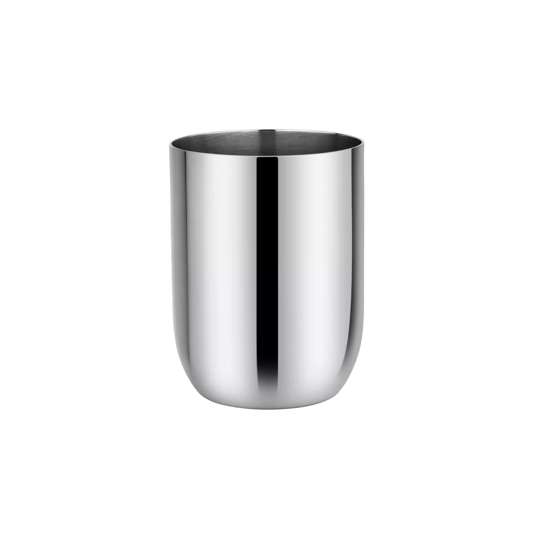 Silver stainless steel Ahimsa Conscious Cup in 12 ounces - long-lasting, kid-proof, dishwasher safe, shiny, and the safest cup for kids