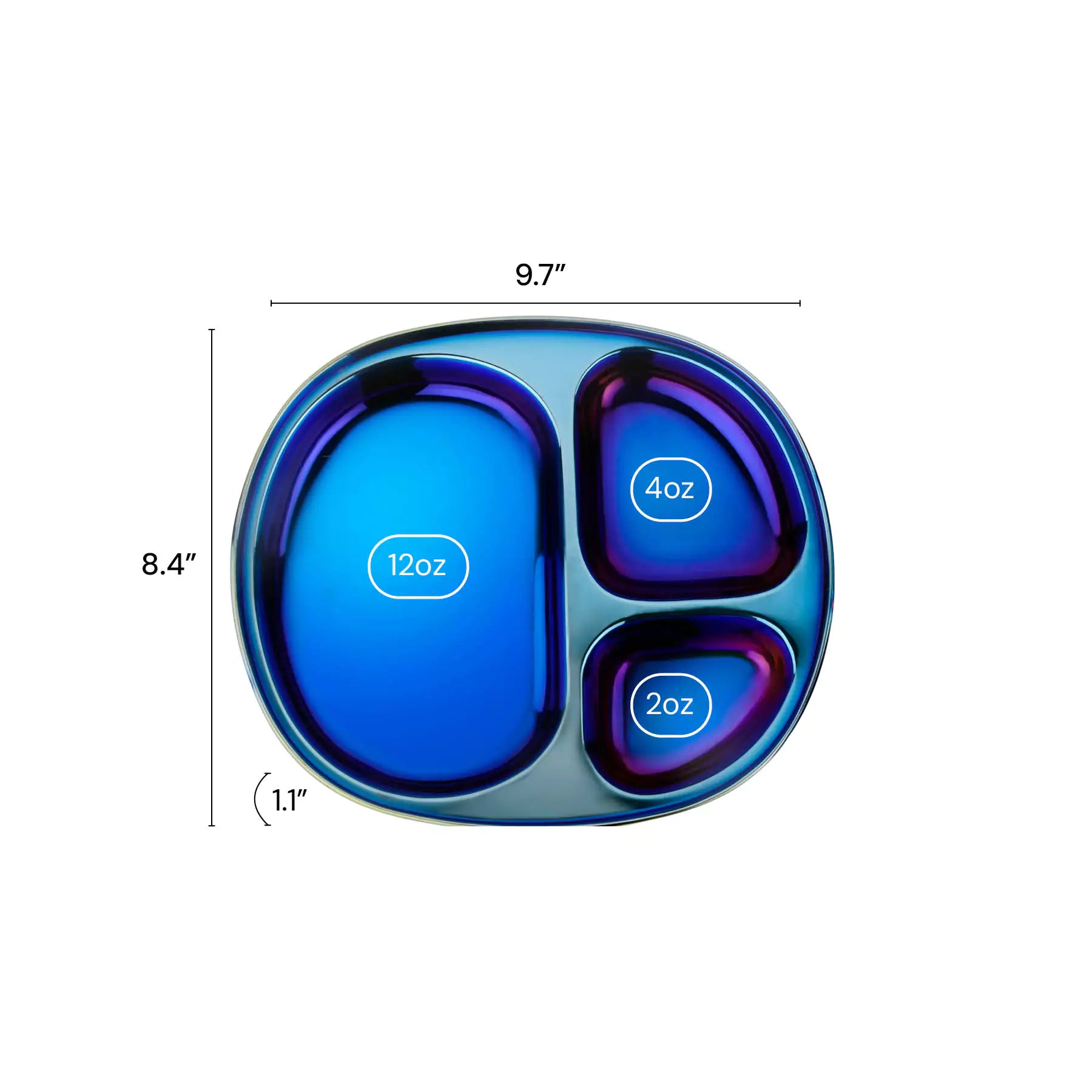 Wholesale Balanced Bites Compartment Plates - Packs of 4