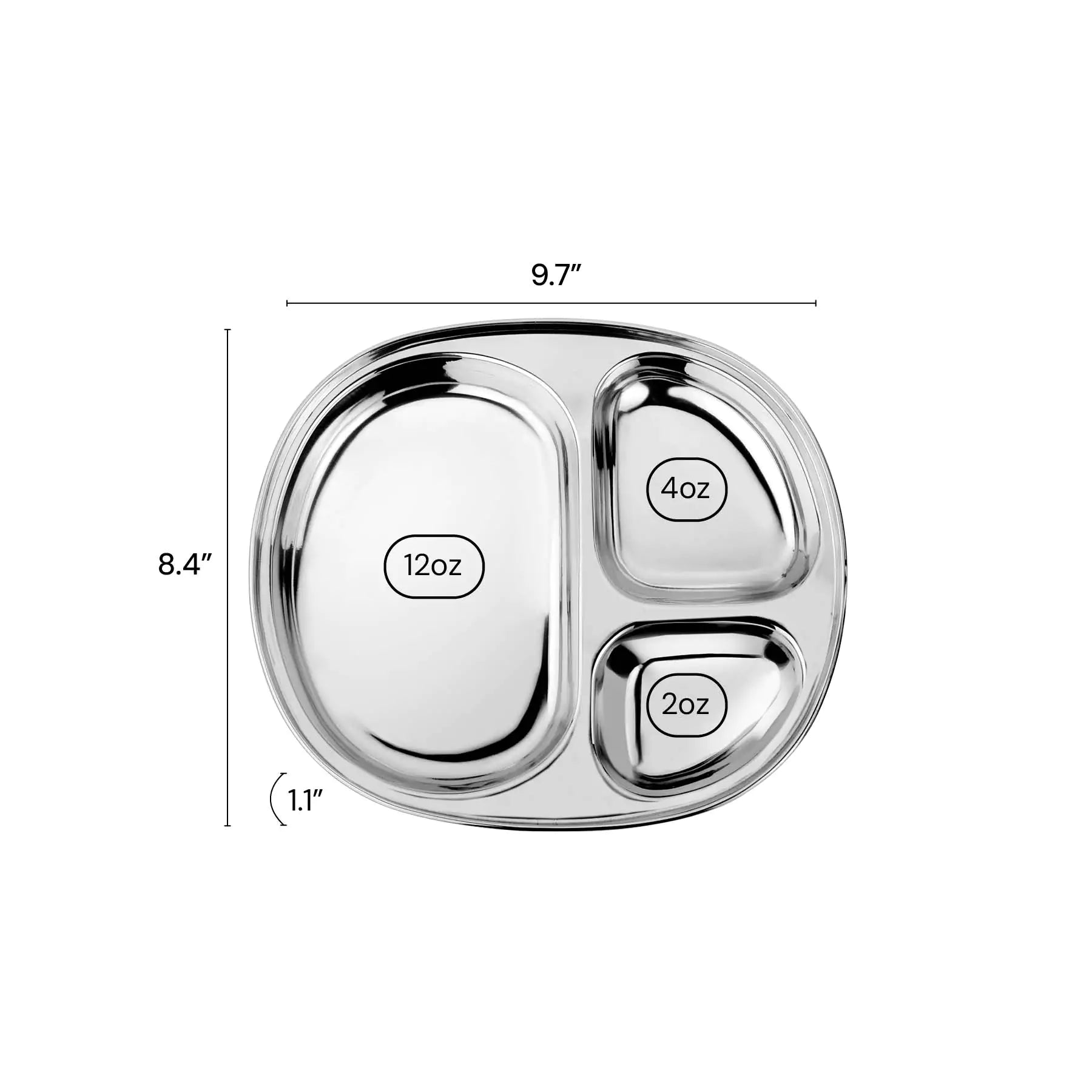 Wholesale Balanced Bites Compartment Plate