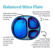 Wholesale Balanced Bites Compartment Plates - Packs of 4
